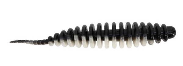 Spro Trout Master Worm Softbait 6.5cm (8 pezzi) - Black and White