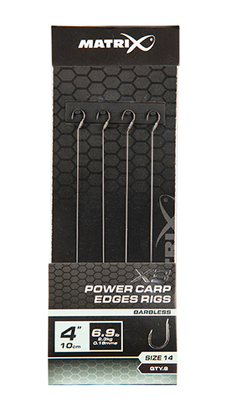 Matrix X3 Power Carp Edge Rigs 10cm (8pcs) - 0.18mm/Size 14