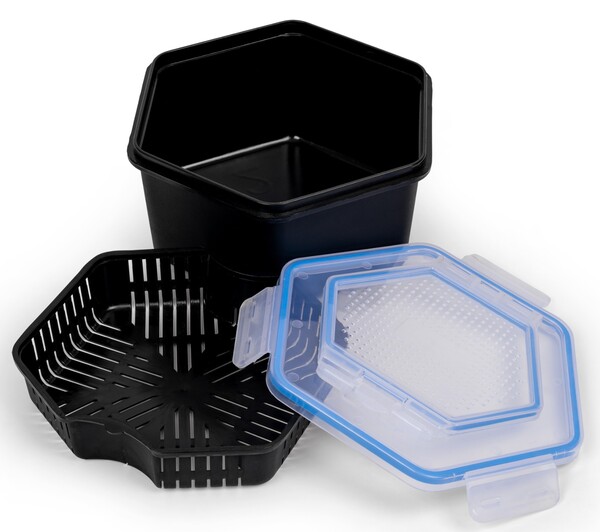 Zebco Secure-Lock Bait Box Aasdoos 2L (Incl. Zeef!)