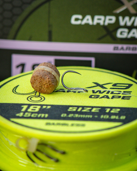 Matrix X9 Carp Wide Gape Bait Band 45cm (8pcs)