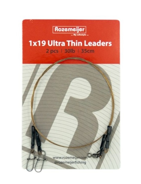 Rozemeijer 1x19 Ultra Thin Leaders 35cm (2 Stuks)