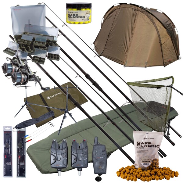 Mega Set Completo per Pesca Notturna alla Carpa Ultimate