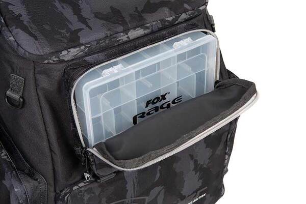 Fox Rage Camo Voyager Rucksack (Incl. 5 Tackle boxes)