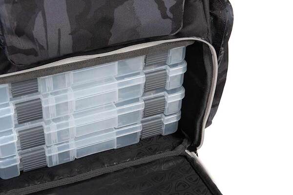 Fox Rage Camo Voyager Rucksack (Incl. 5 Tackle boxes)