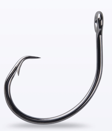 Mustad Demon Wide Gap Circle Hook Blacknickel Zeevishaken (3pcs)
