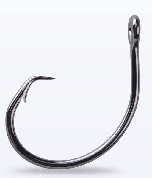 Mustad Demon Wide Gap Circle Hook Blacknickel Zeevishaken (3pcs)