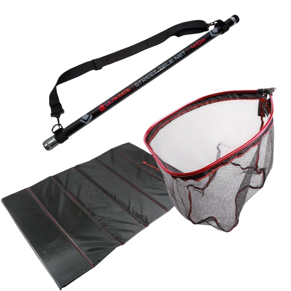 Ultimate Predator Streetfishing Net + Unhooking Mat Angelset