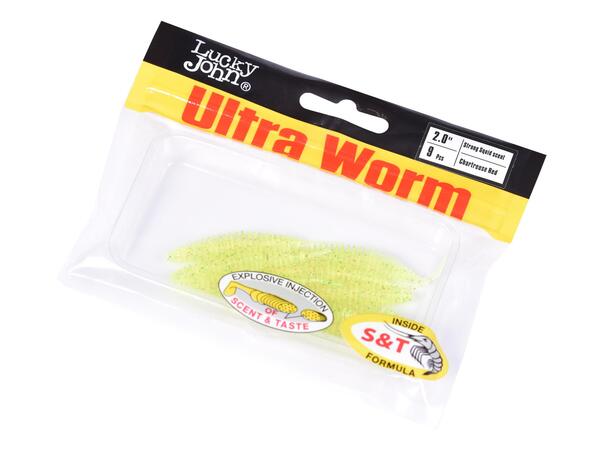 Lucky John Ultraworm 5cm (9 Stuks) - S15