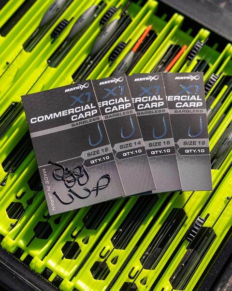 Haczyki Bezzadziorowe Matrix X1 Commercial Carp (10 Sztuk)