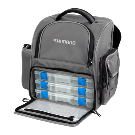 Shimano Predator Medium Back Pack & Tackle Box Rugtas (Incl. 3 Tackleboxen)