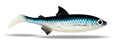 FishingGhost Renky Shad 15cm (38g) (2 sztuki) - White Fish