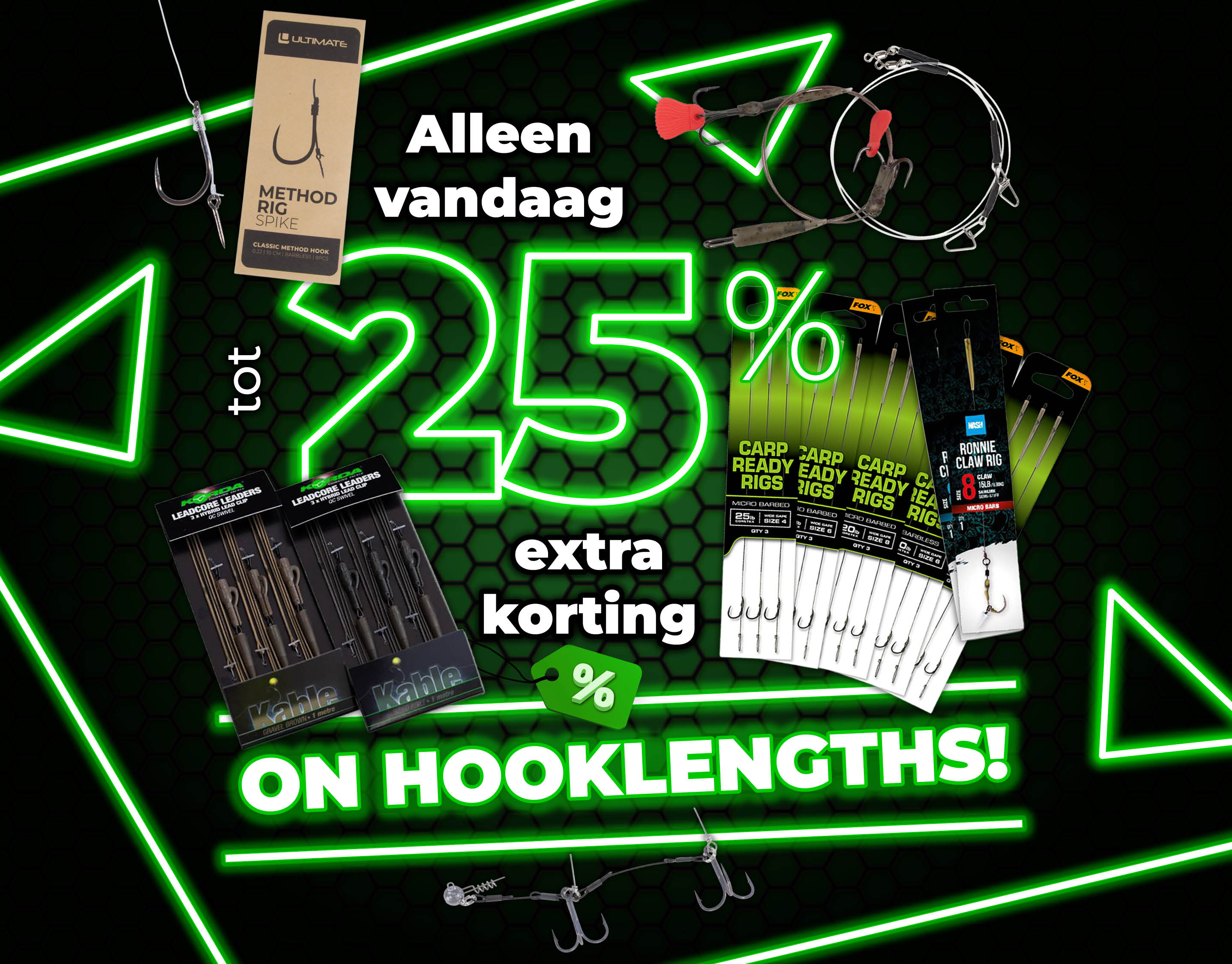 Subbanner: Tot 25% Onderlijnen (Groen)