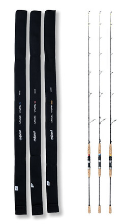 Fiblink Canna Da Pesca Per Pesce Gatto – 2,8 M Potenza Media/Pesante – Manico In Sughero (Modelli SH-761M, MH, 802MH, 902H)