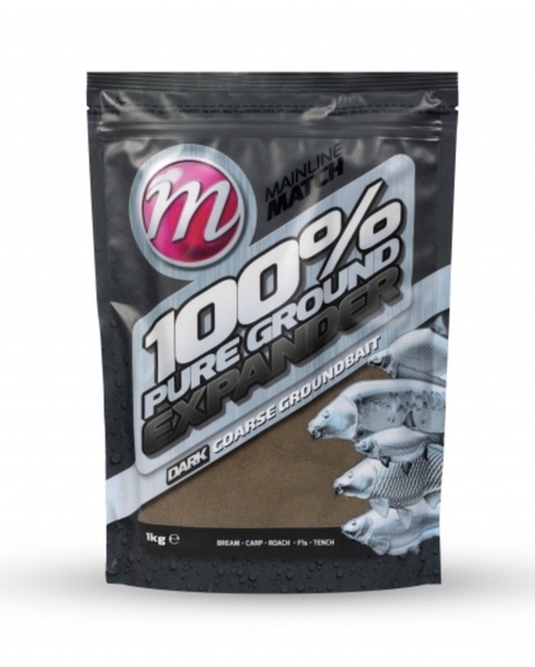 Mainline Expander Mix Dark 100% Pure Ground Expander Pellet Lokvoer (1kg)