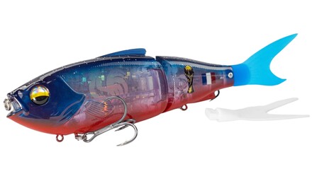 LMAB KØFI Real Vibe 180 Swimbait Edición Copa Mundial de Fútbol – 18 cm (53 g) (Incl. Cola de Repuesto) Francia