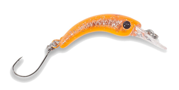 Iron Trout Bent Bean Crank Trout Lure 3cm (1.2g) - Orange