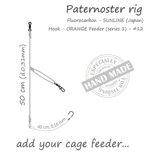 Life-Orange Feeder Rig Paternoster Without Feeder