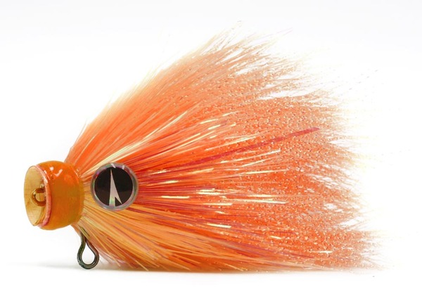 VMC Baby Mustache Shallow X1 Jighead Sin Plomo 14 g - UV Orange
