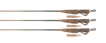 Fox Edges Camo 50lb Leadcore Lead Clip Leaders 75cm (3 Stuks)