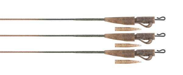 Fox Edges Camo 50lb Leadcore Lead Clip Leaders 75cm (3 Stuks)