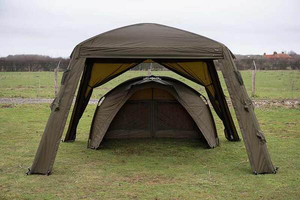 Fox Air Frame Social Shelter Aufbklasbares Karpfenzelt(3.5x3.5m)