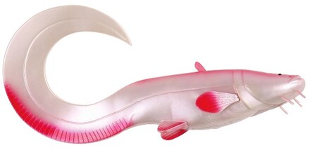 Effzett Real Life Catfish Curl Tail Loose Body - Albino (25cm/ 165g).