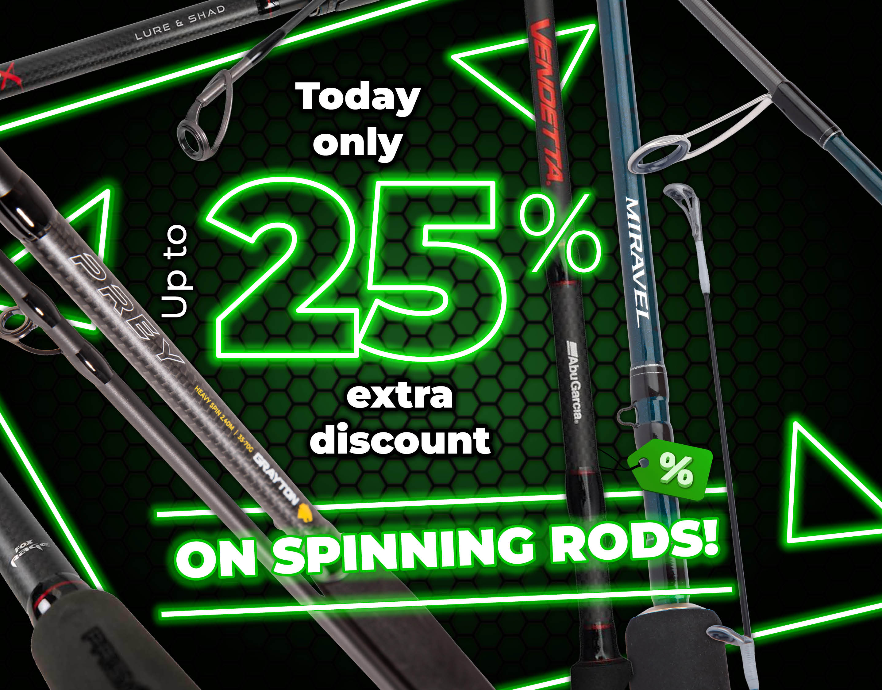 Subbanner: Tot 25% Spinhengels (Groen)