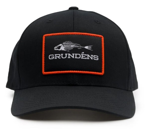 Grundens Fish Bones Trucker 312 Cap Black/Charcoal