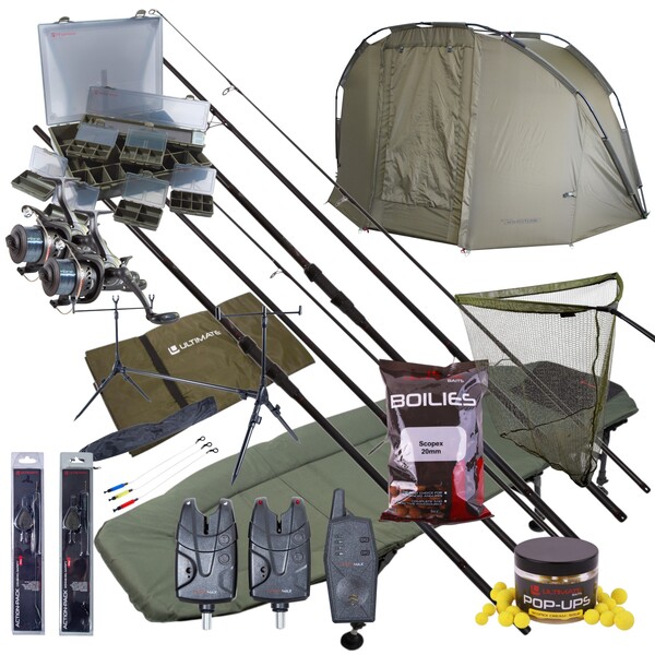 Ensemble de pêche à la carpe de nuit Ultimate Mega Complete Carp Night Fishing Set