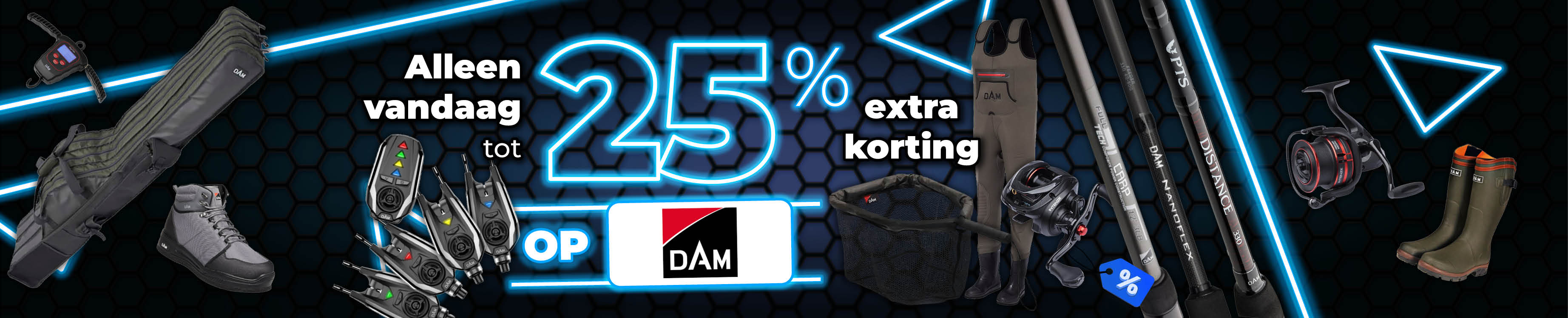 Topbanner: Tot 25% Dam (Blauw)