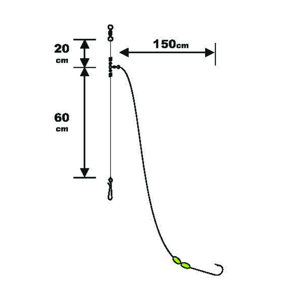 Sunset BDL Surfcasting RS Competition Special Big Fish Fluorocarbon Rig