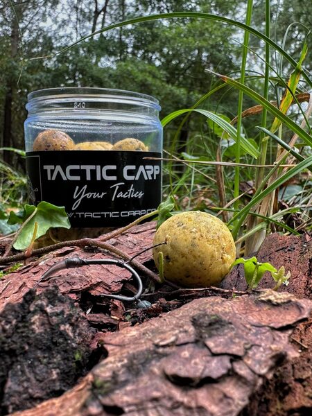 Tactic Carp Boosted Hard Hookbaits 20/25mm - Creamy Custard