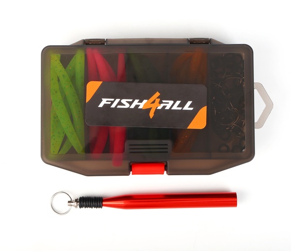 Fish4All Caja de Señuelos Whacky Worm (91 pzas.)