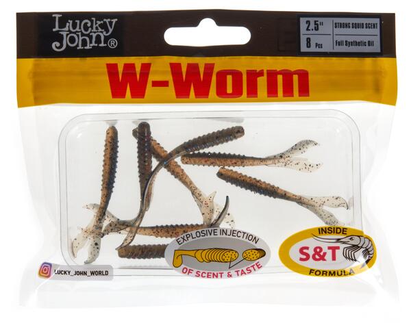 Lucky John W-Worm 6.4cm (8 pieces) - T65