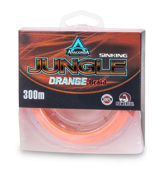 Anaconda Jungle Orange Sinking Braided Line (300m)
