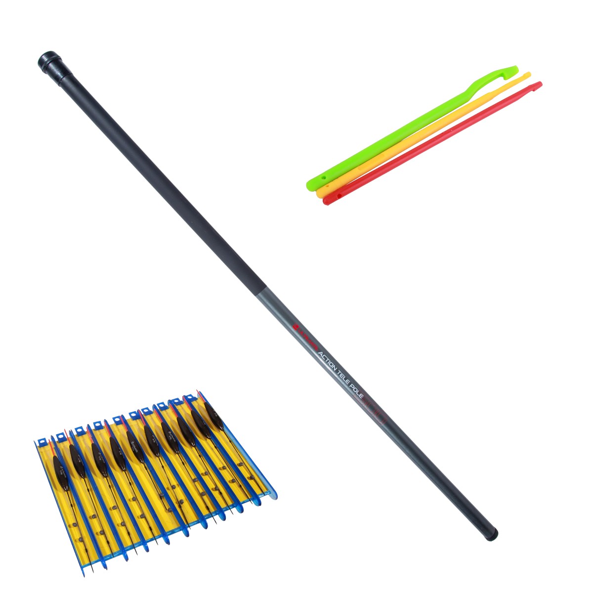 Telescopische Hengel En Haspel Combo Volledige Kit Spinnen Vissen Reel Gear Organizer Pole Set Met 100m Vislijn Kunstaas Haken Jig Head En Vissen C