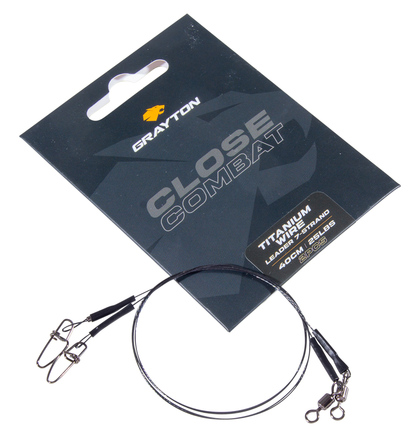 Grayton Close Combat Titanium Wire Leader 7-Strand 40cm (2 Stuks)