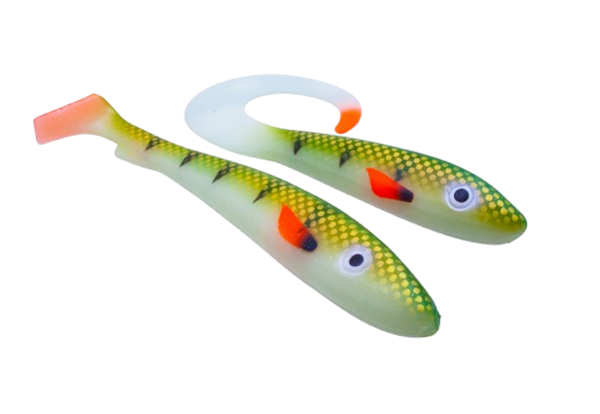 Svartzonker Glow Series Sea And Lake Glow Shad (2 pieces) - Perch