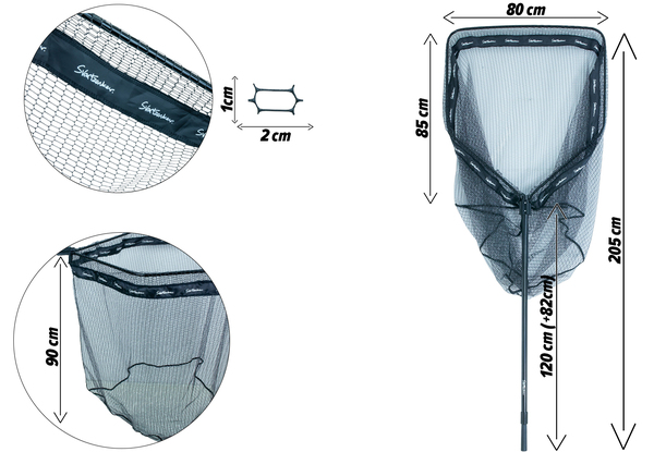 Svartzonker Pike Net X-Large Roofvis Schepnet