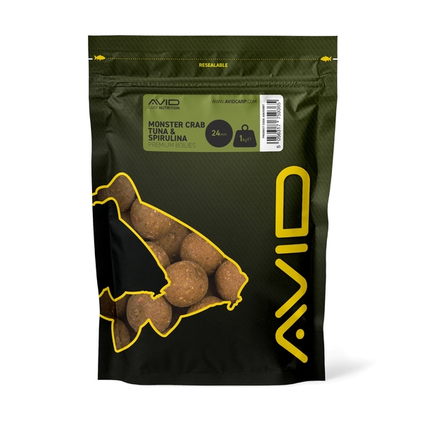 Kulki Proteinowe Avid Monster Crab-Tuna & Spirulina (1kg) - 24mm
