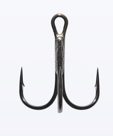 Mustad NP Round Bend Treble HK Trebles Black Nickel (6pcs)