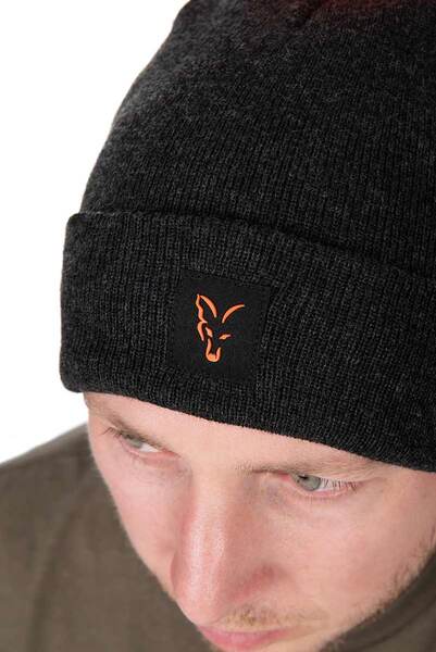 Fox Collection Bobble Hat Black/Orange
