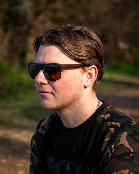 Fox Avius Trans Khaki Gepolariseerde Zonnebril - Brown Lens