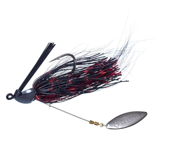 Gunki Hoverjig 10gr Size 4/0 Skirted Jig - Black Red MS