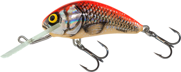 Salmo Hornet Floating 4cm - Silver Red Orange