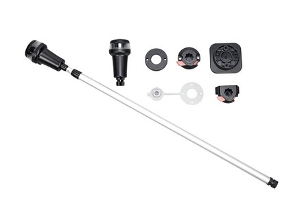 Allpa Draagbare LED Navigatieverlichting Kit Met Telescopische Buis (79-136cm) (Incl. Adapterset)