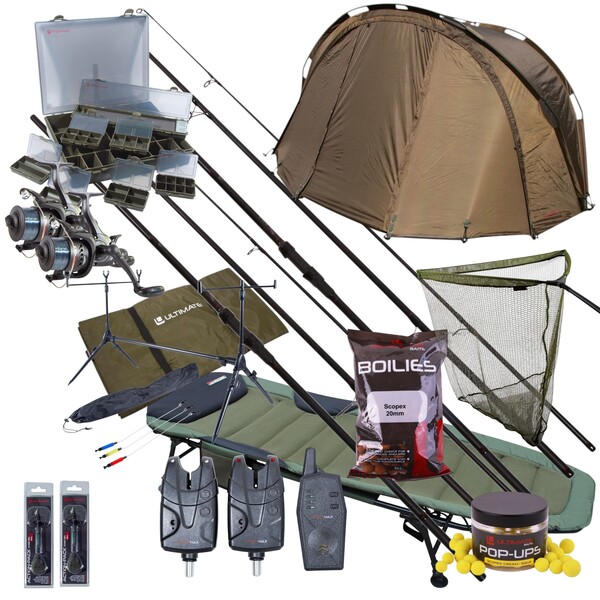 Ensemble de pêche à carpe de nuit Ultimate Mega Complete Carp Night Fishing Set