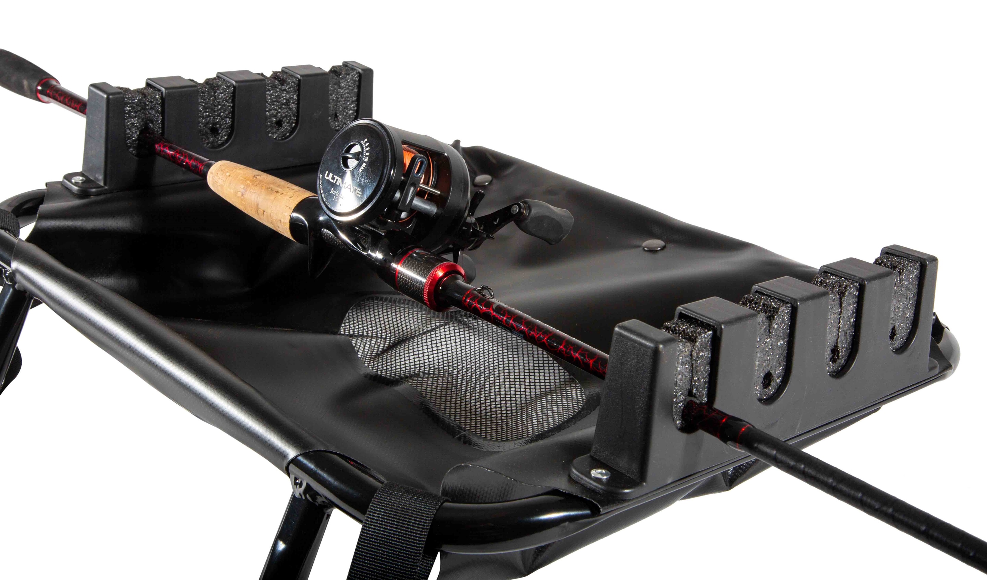 Support De Canne à Pêche Pour Bateau Triton TR-405P-BK - Noir - Dimensions 17 1/2" X 16 5/8"