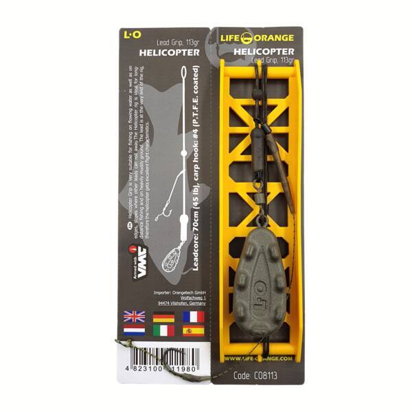Przypon Karpiowy Life Orange Helicopter Grip