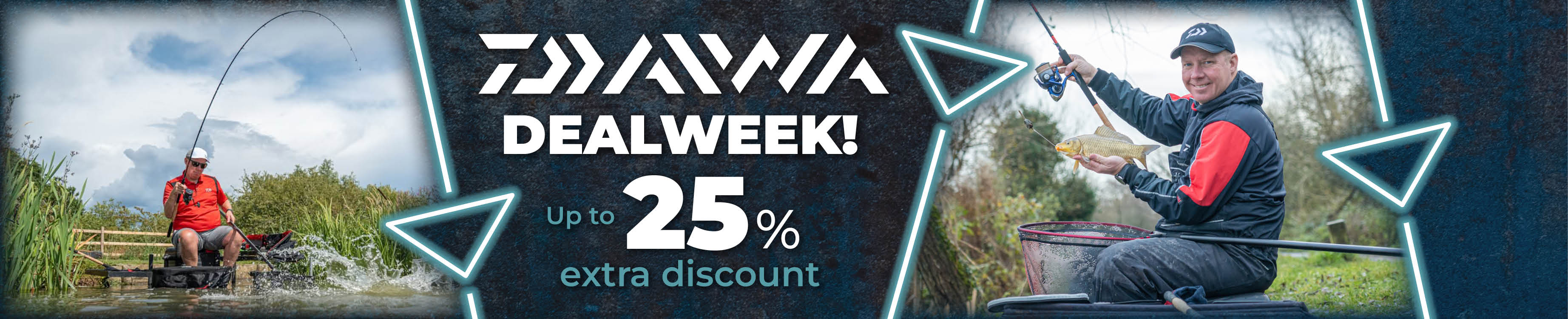 Weekactie: Topbanner: Tot 25% Daiwa